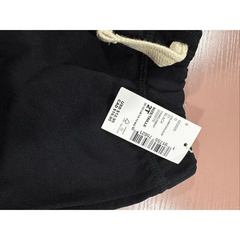 The children’s place 2t black shorts